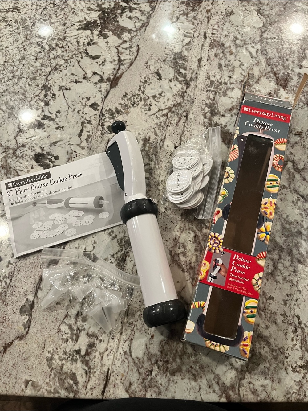 Everyday Living Deluxe Cookie Press Baking Christmas Cookie Decorating